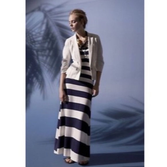 Anthro Deletta A Different Stripe Maxi Dress - Picture 8 of 8